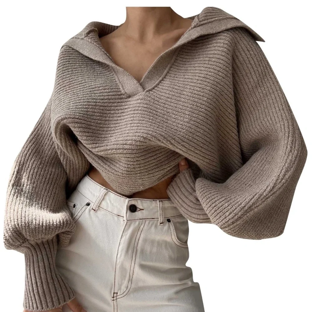 Forever 21 Cozy Grey Knit Sweater